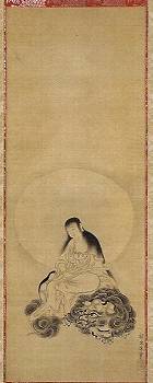 狩野探幽「文殊菩薩像」