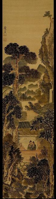 池大雅「青緑山水図」