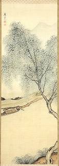 寺崎広業「夏江」