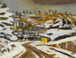 小絲源太郎「雪景」