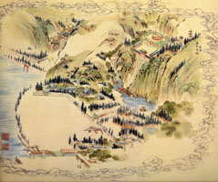 桑山玉洲「若浦図巻」