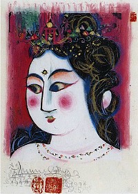 棟方志功 『弁財天妃の柵』 (棟方板画館蔵)