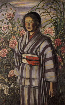 薔薇と少女(東京国立近代美術館)