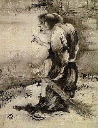 曾我蕭白「拾得図」(興聖寺蔵)