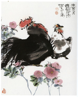 程十髪「雙吉図」(1981)