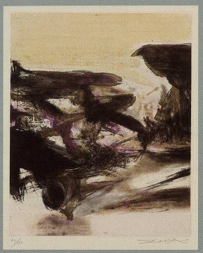 ザオ・ウーキー(趙無極、Zao Wou-Ki)「「Canto Pisan」より」