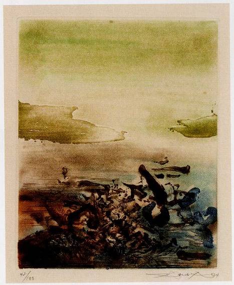 ザオ・ウーキー(趙無極、Zao Wou-Ki)「無題」