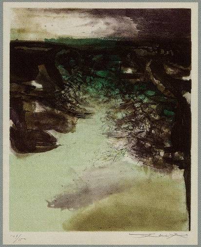 ザオ・ウーキー(趙無極、Zao Wou-Ki)「「Canto Pisan」より」